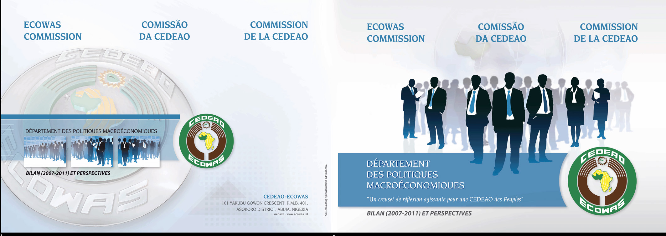 Rapport d’activité CEDEAO — brochure trilingue et CD-ROM